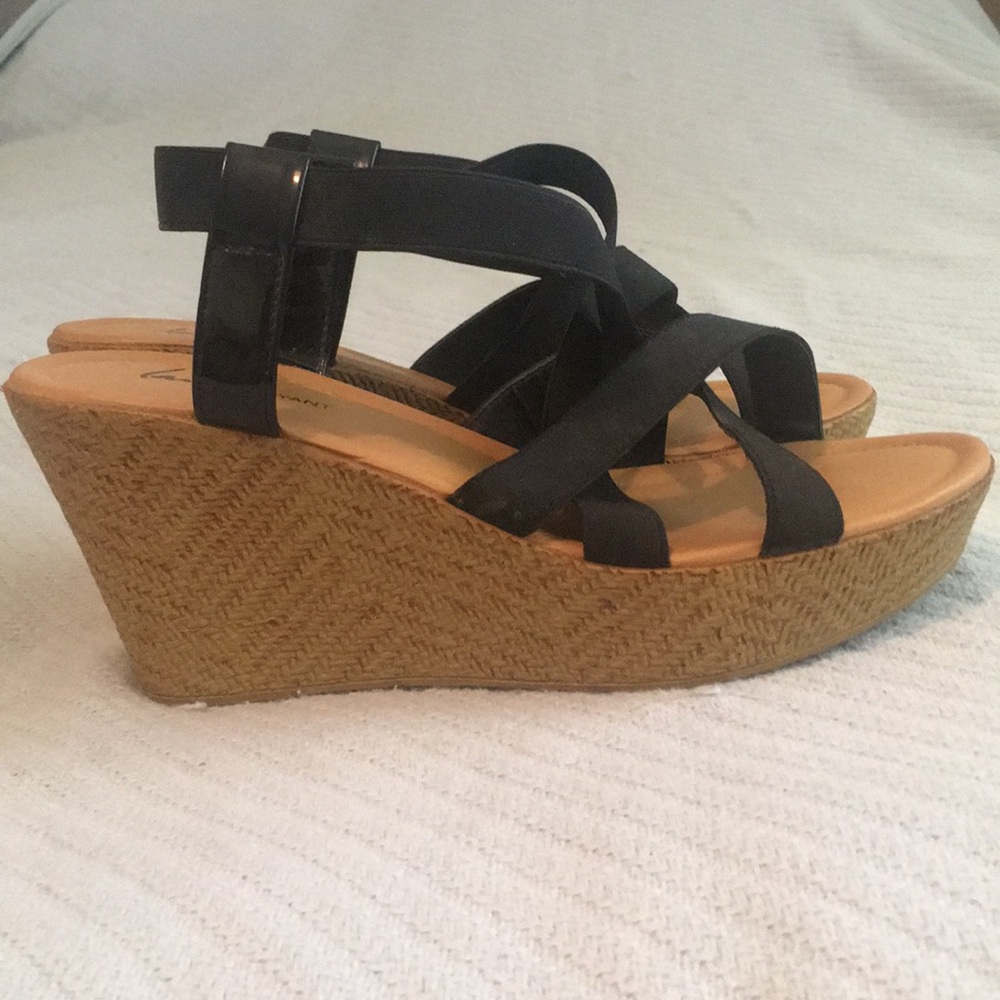 Lane Bryant wedge sandals - wide width